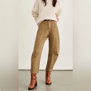 Nili Lotan Shon Corduroy Barrel Leg Pant - Size 0 fits size 4 (27-28)